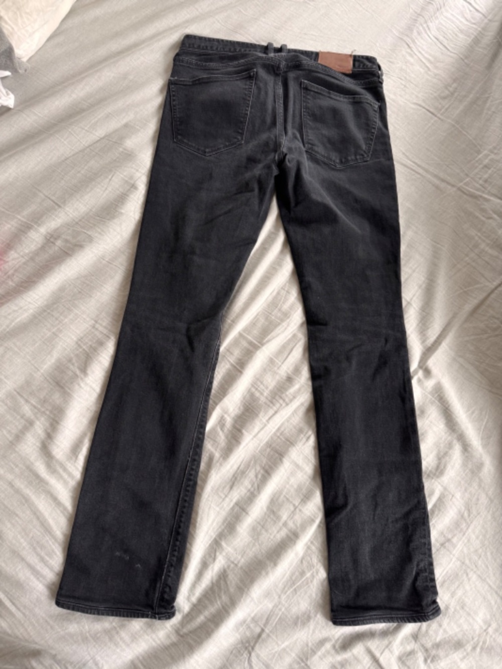 Madewell Rail Straight Black Denim Jeans 27x34 see measurements